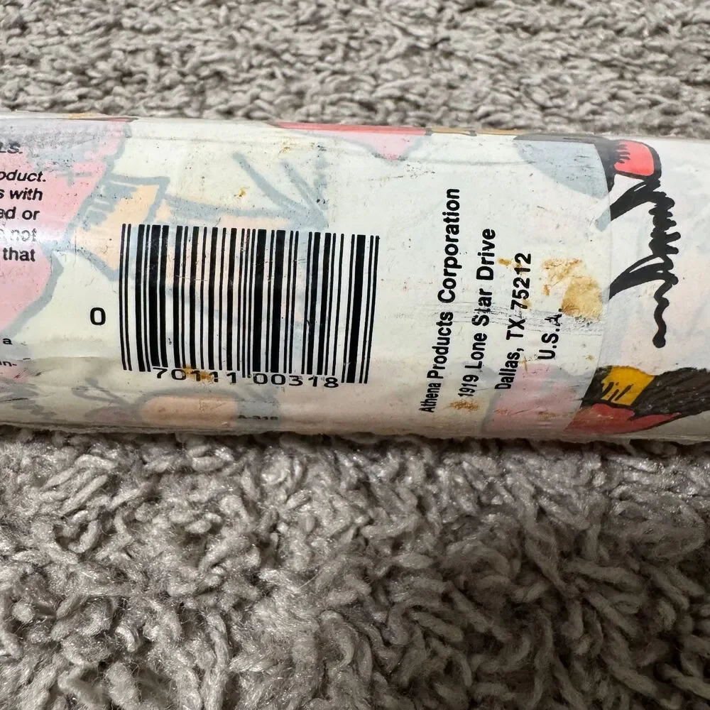 Vintage 1970s Bug Kill Shelf Paper Floral Shelf Liner 18” W x 42’ Long SEALED